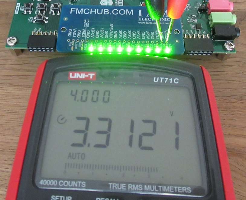 FMC Loopback Module plugged on LPC carrier board with too low VADJ