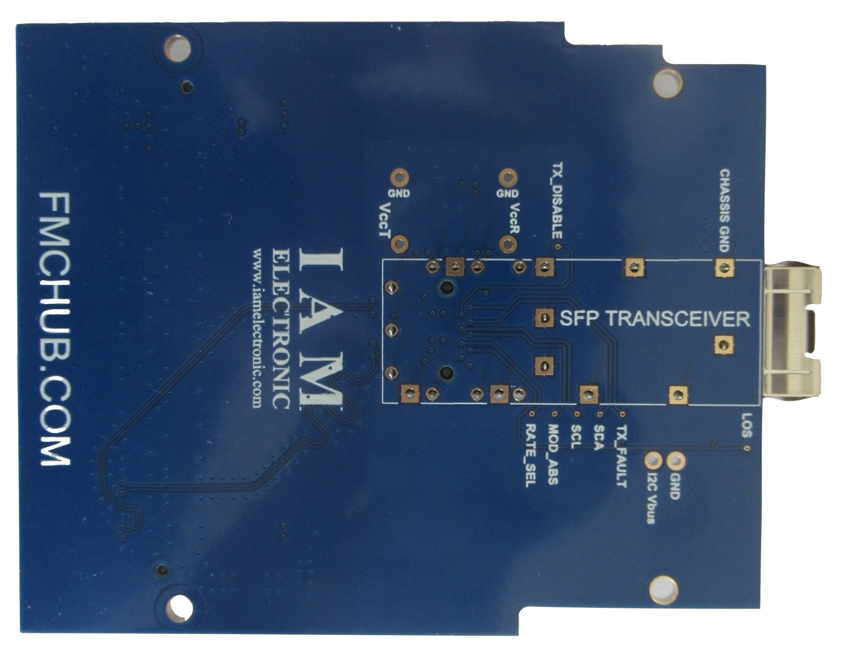FMC SFP Adapter Board top side